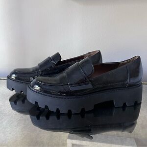 Franco Sarto Brindy Patent Platform Loafers - like new!
